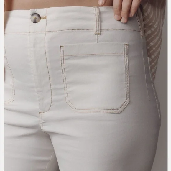 The Collette Crop Wide Leg Pants: Contrast Stitch Edition - Picture 4 of 9